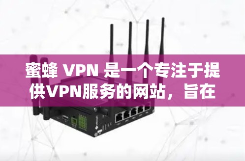 蜜蜂 VPN 是一个专注于提供VPN服务的网站，旨在帮助用户绕过网络防火墙，访问外部服务器或服务。以下是关于蜜蜂 VPN 的详细分析