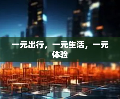 一元出行,一元生活,一元体验 一元出行,一元生活,一元体验