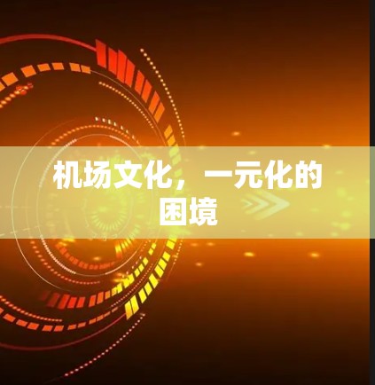 机场文化,一元化的困境 机场文化,一元化的困境