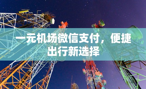 一元机场微信支付,便捷出行新选择 一元机场微信支付,便捷出行新选择