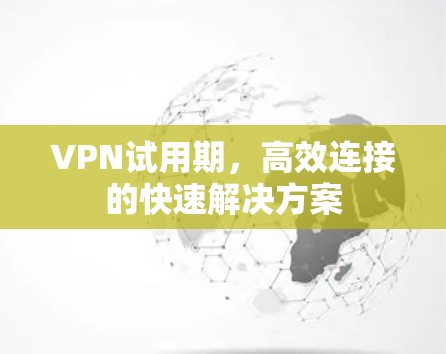 VPN试用期,高效连接的快速解决方案 VPN试用期,高效连接的快速解决方案