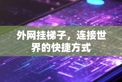 外网挂梯子,连接世界的快捷方式 外网挂梯子,连接世界的快捷方式