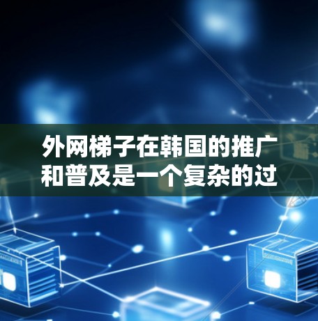 外网梯子在韩国的推广和普及是一个复杂的过程，涉及多方面的因素。以下是对这一过程的详细分析