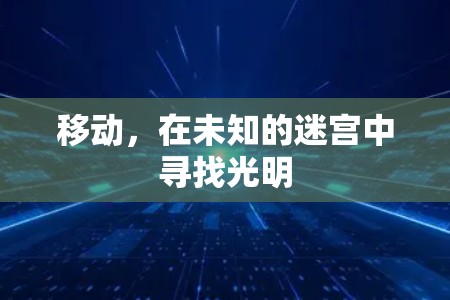 移动,在未知的迷宫中寻找光明 移动,在未知的迷宫中寻找光明
