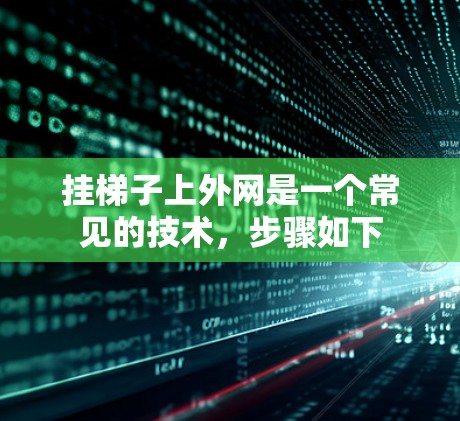 挂梯子上外网是一个常见的技术，步骤如下