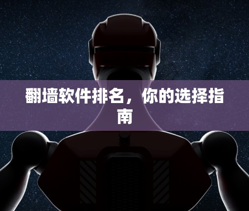 翻墙软件排名,你的选择指南 翻墙软件排名,你的选择指南