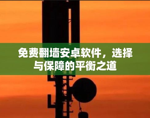 免费翻墙安卓软件,选择与保障的平衡之道 免费翻墙安卓软件,选择与保障的平衡之道